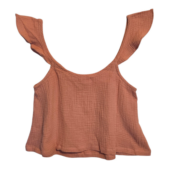 Marine Layer Tank Top Womens Size Medium Rosette Pink Feminine Coquette Romantic - Picture 2 of 8